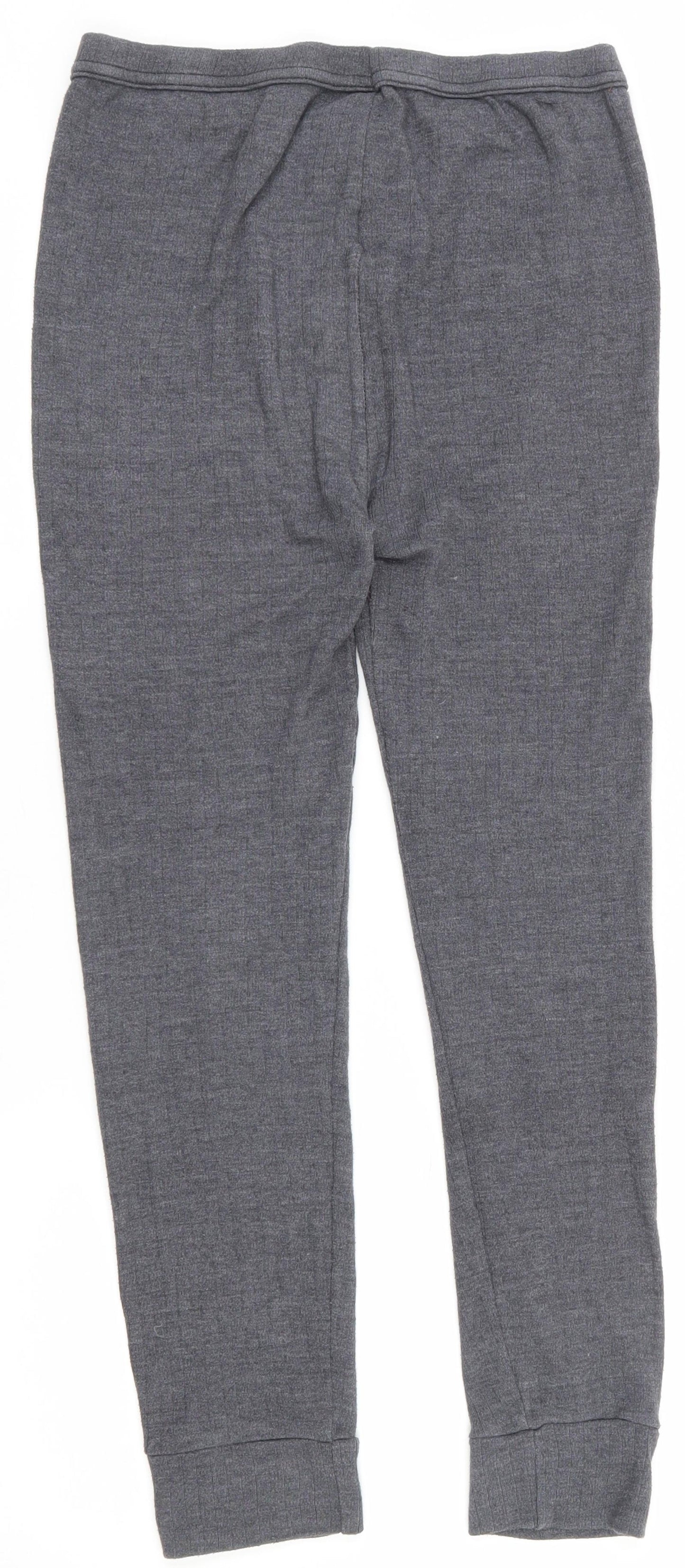 Preworn Mens Grey  Cotton Jogger Trousers Size L L26 in Regular  - Thermal leggings