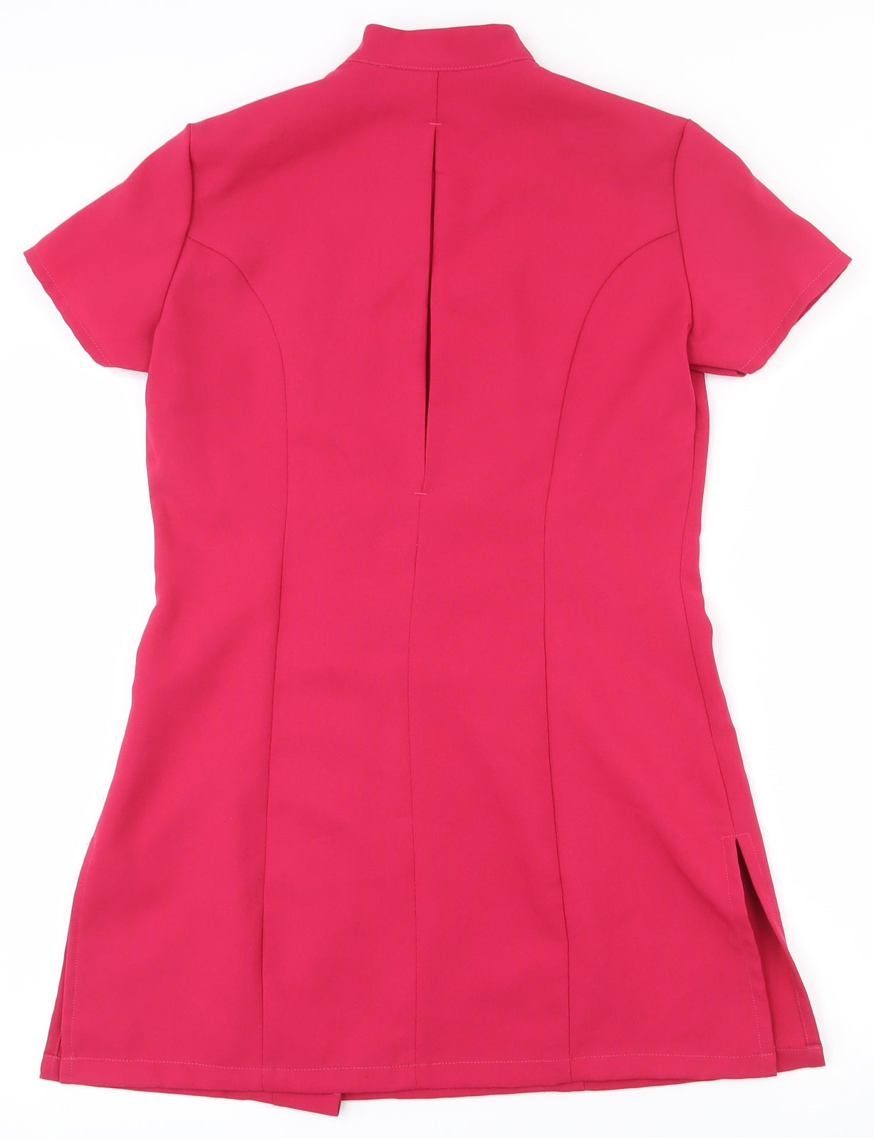 Simon jersey Womens Pink  Polyester Tunic Blouse Size 10 Collared - Salon Uniform