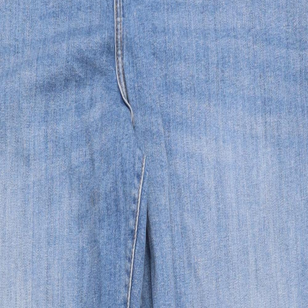 TU Womens Blue  Cotton Straight Jeans Size 22 L27 in Regular Zip