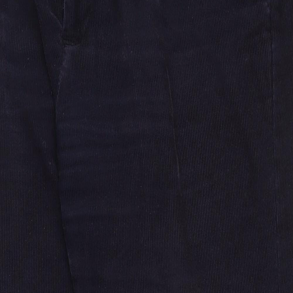 Dunnes Stores Mens Blue  Cotton Trousers  Size 36 in L29 in Regular Zip