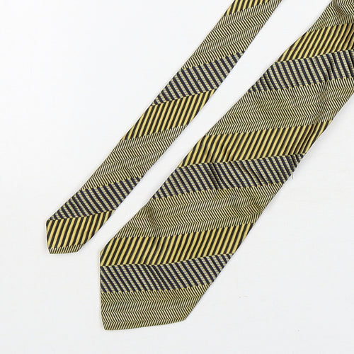 Bruno Manchesi Mens Multicoloured Striped Silk Pointed Tie One Size