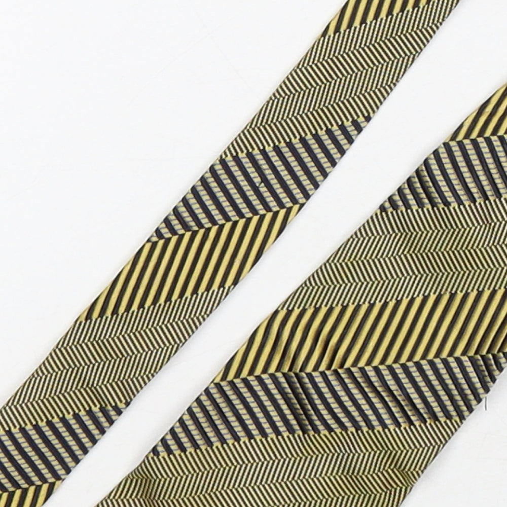 Bruno Manchesi Mens Multicoloured Striped Silk Pointed Tie One Size