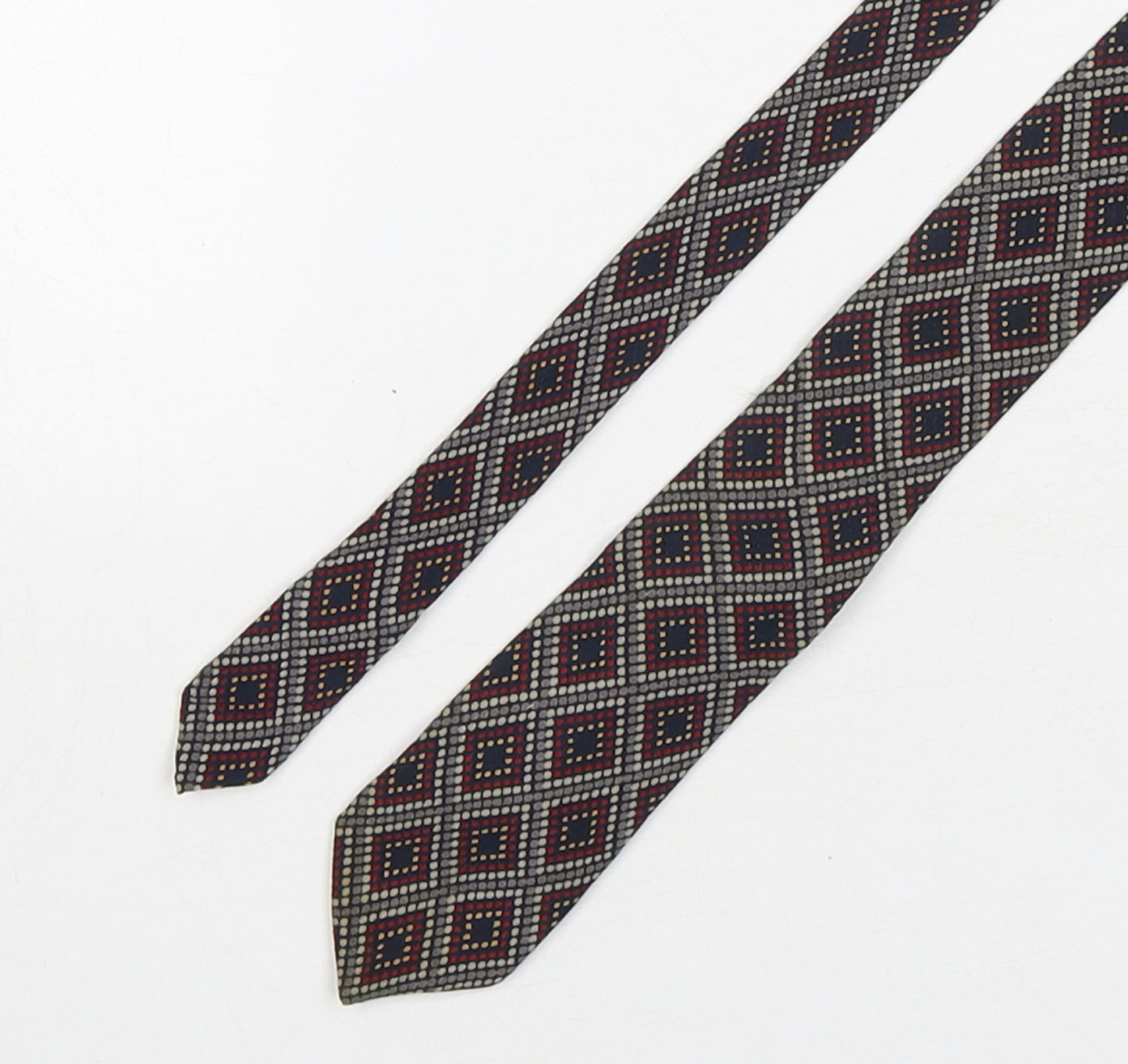 Lanvin Mens Multicoloured Geometric Silk Pointed Tie One Size