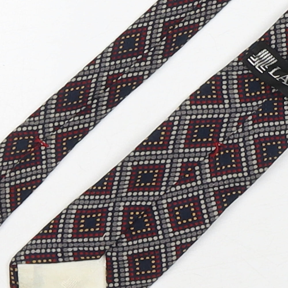 Lanvin Mens Multicoloured Geometric Silk Pointed Tie One Size