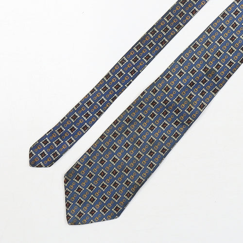Berkertex Mens Multicoloured Geometric Silk Pointed Tie One Size