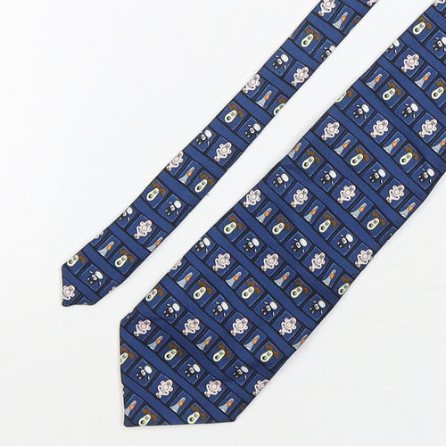 Wallace & Gromit  Mens Multicoloured Geometric Polyester Pointed Tie One Size