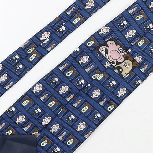 Wallace & Gromit  Mens Multicoloured Geometric Polyester Pointed Tie One Size