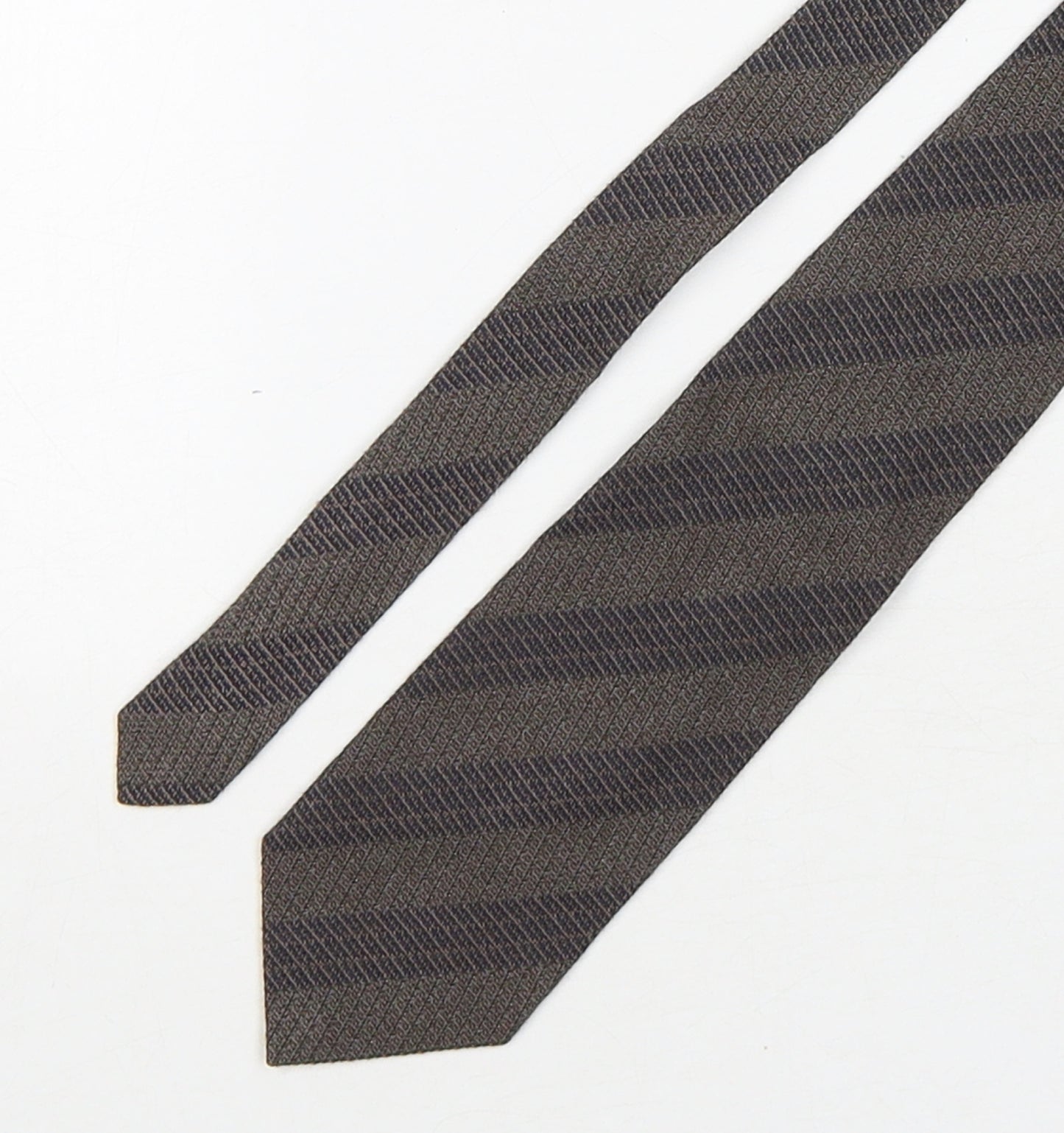 Country Road Mens Brown Striped Silk Pointed Tie One Size
