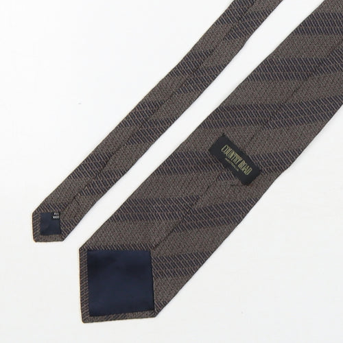 Country Road Mens Brown Striped Silk Pointed Tie One Size