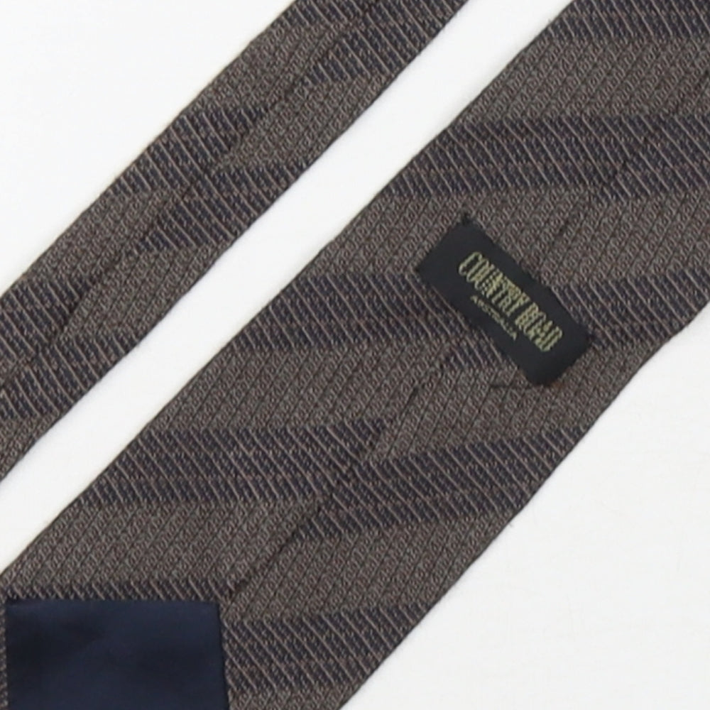 Country Road Mens Brown Striped Silk Pointed Tie One Size