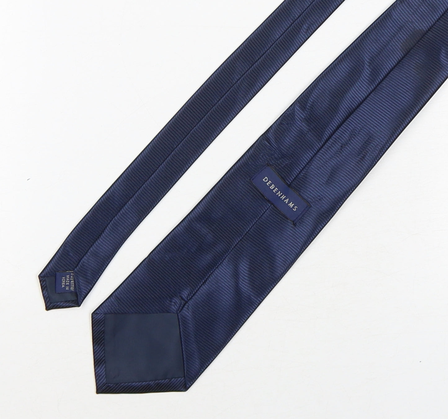 Debenhams  Mens Blue  Silk Pointed Tie One Size