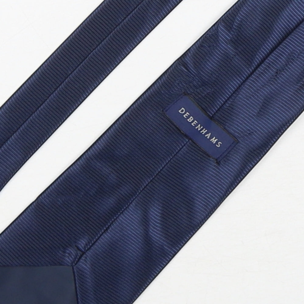 Debenhams  Mens Blue  Silk Pointed Tie One Size