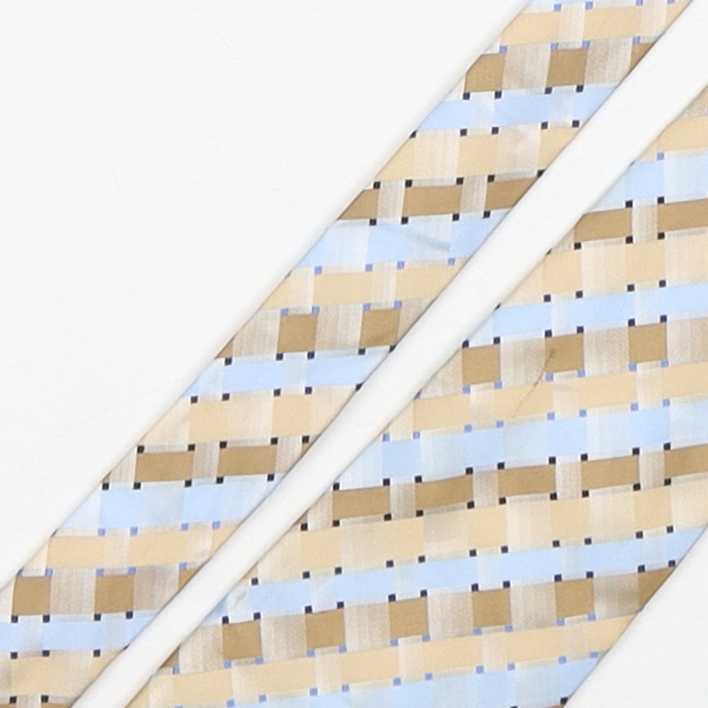 Greenwoods Mens Multicoloured Plaids & Checks Polyester Pointed Tie One Size