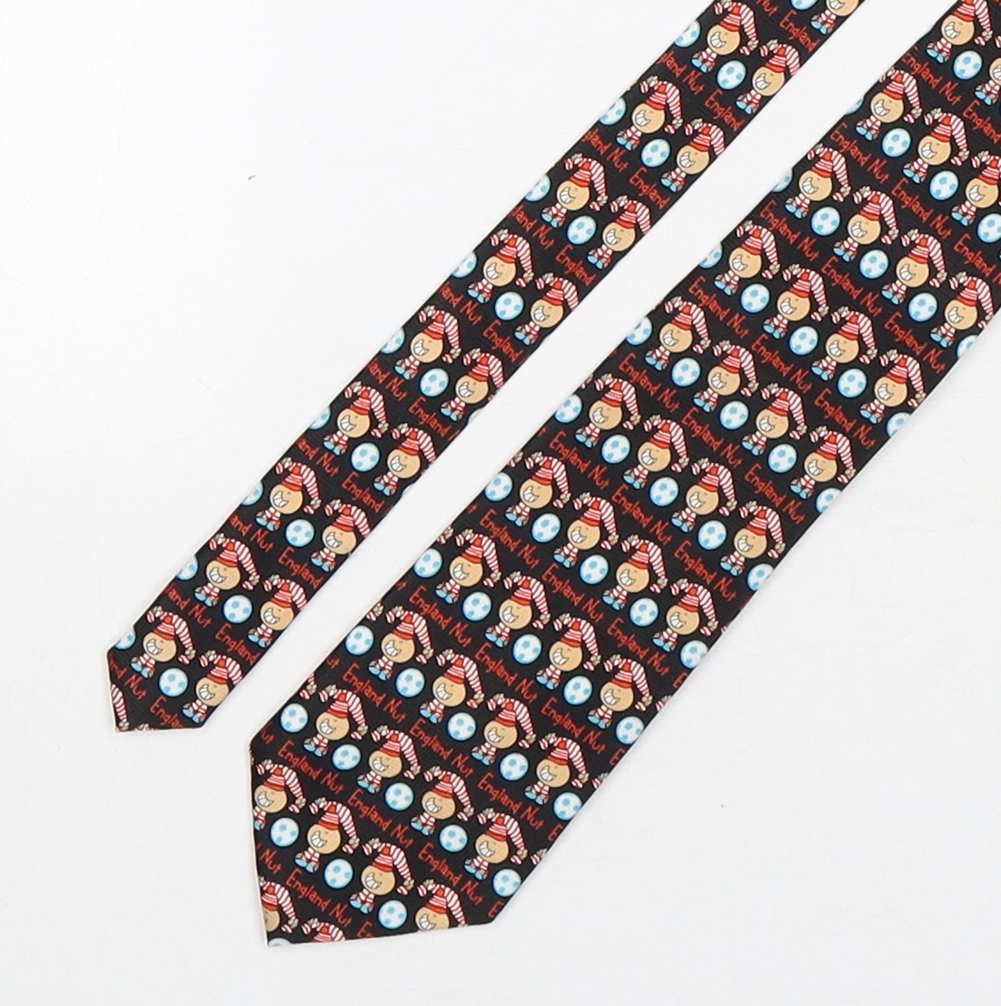 Bubblegum Mens Multicoloured Geometric Polyester Pointed Tie One Size - England