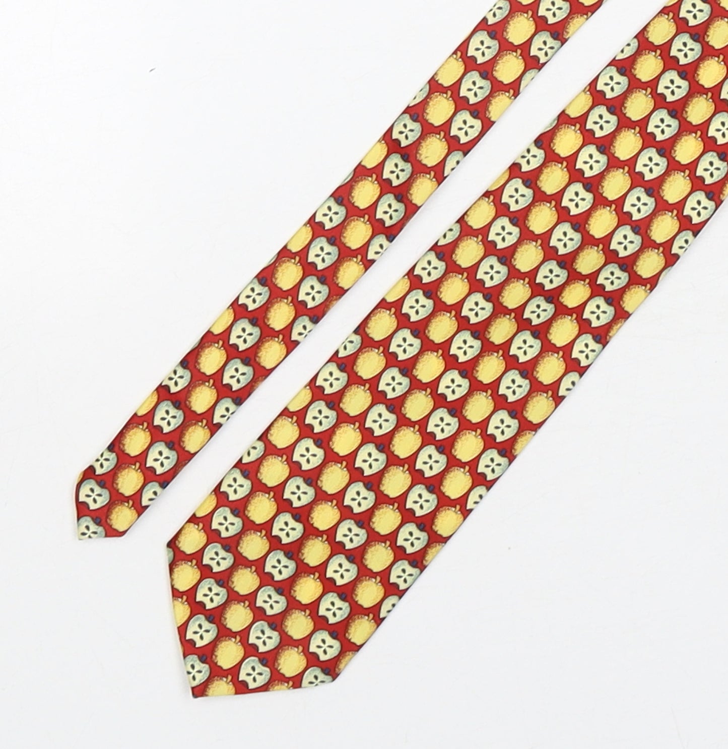 Sette & Bello  Mens Multicoloured Geometric Silk Pointed Tie One Size