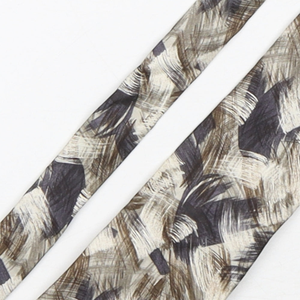 Pierre Cardin  Mens Multicoloured Geometric Silk Pointed Tie One Size