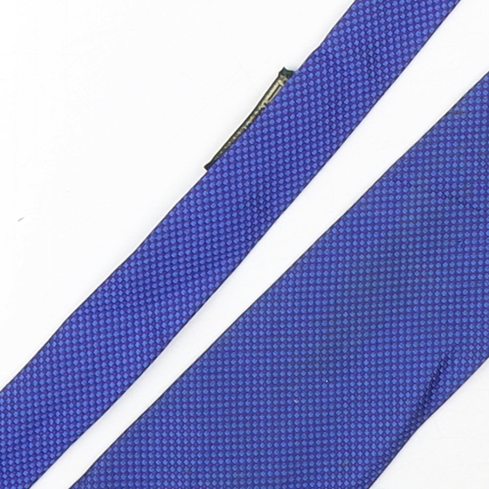 Jonelle  Mens Blue Grenadine Silk Pointed Tie One Size