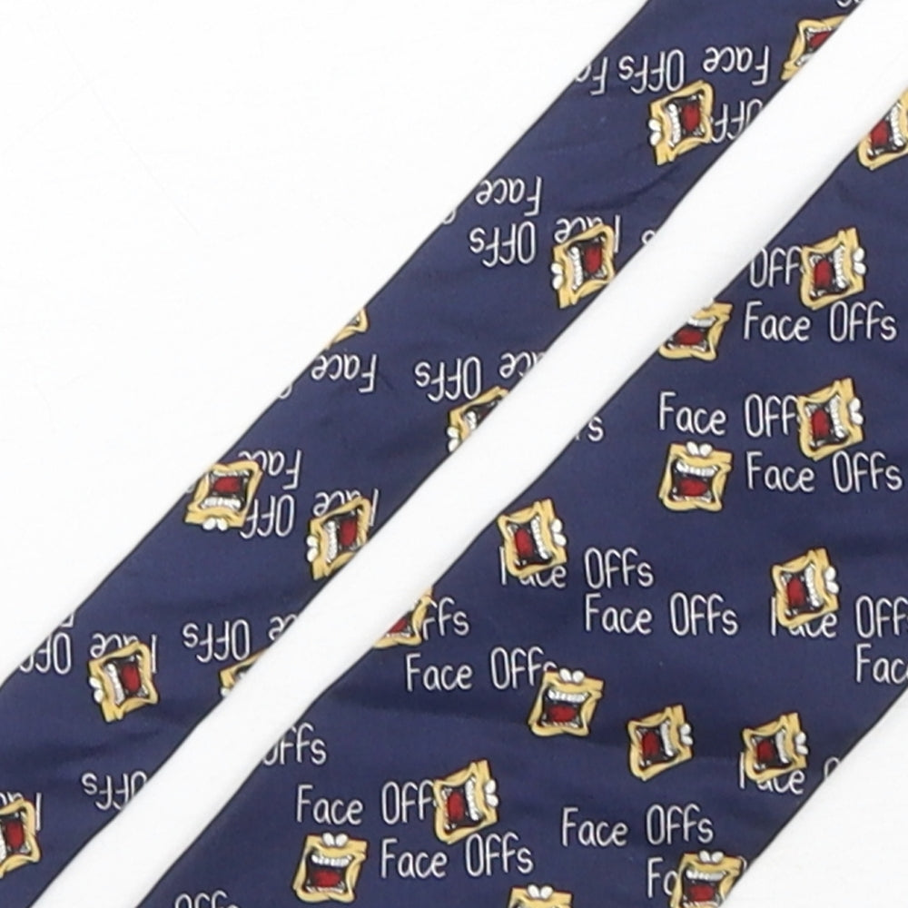 Carnaval  Mens Multicoloured Geometric Silk Pointed Tie One Size - Face Offs