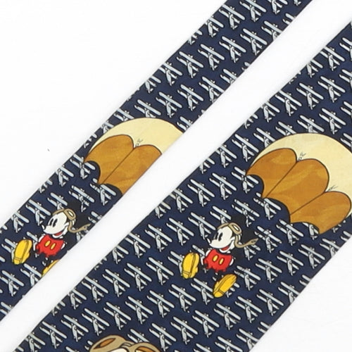 Mickey Unlimited Mens Multicoloured Geometric Polyester Pointed Tie One Size - Mickey Mouse