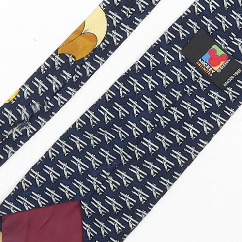 Mickey Unlimited Mens Multicoloured Geometric Polyester Pointed Tie One Size - Mickey Mouse