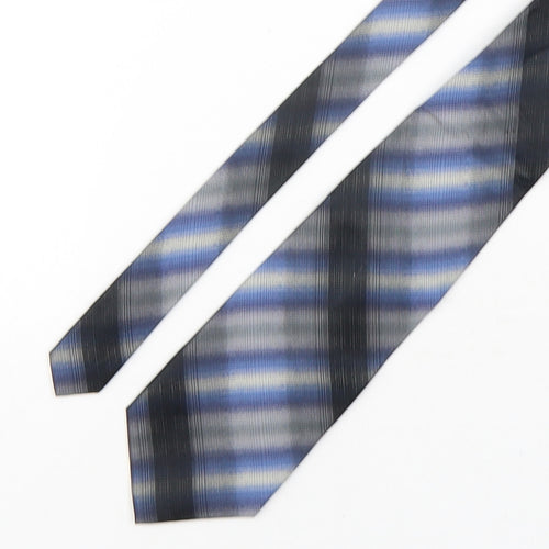Ciro Citterio Mens Multicoloured Plaids & Checks Silk Pointed Tie One Size