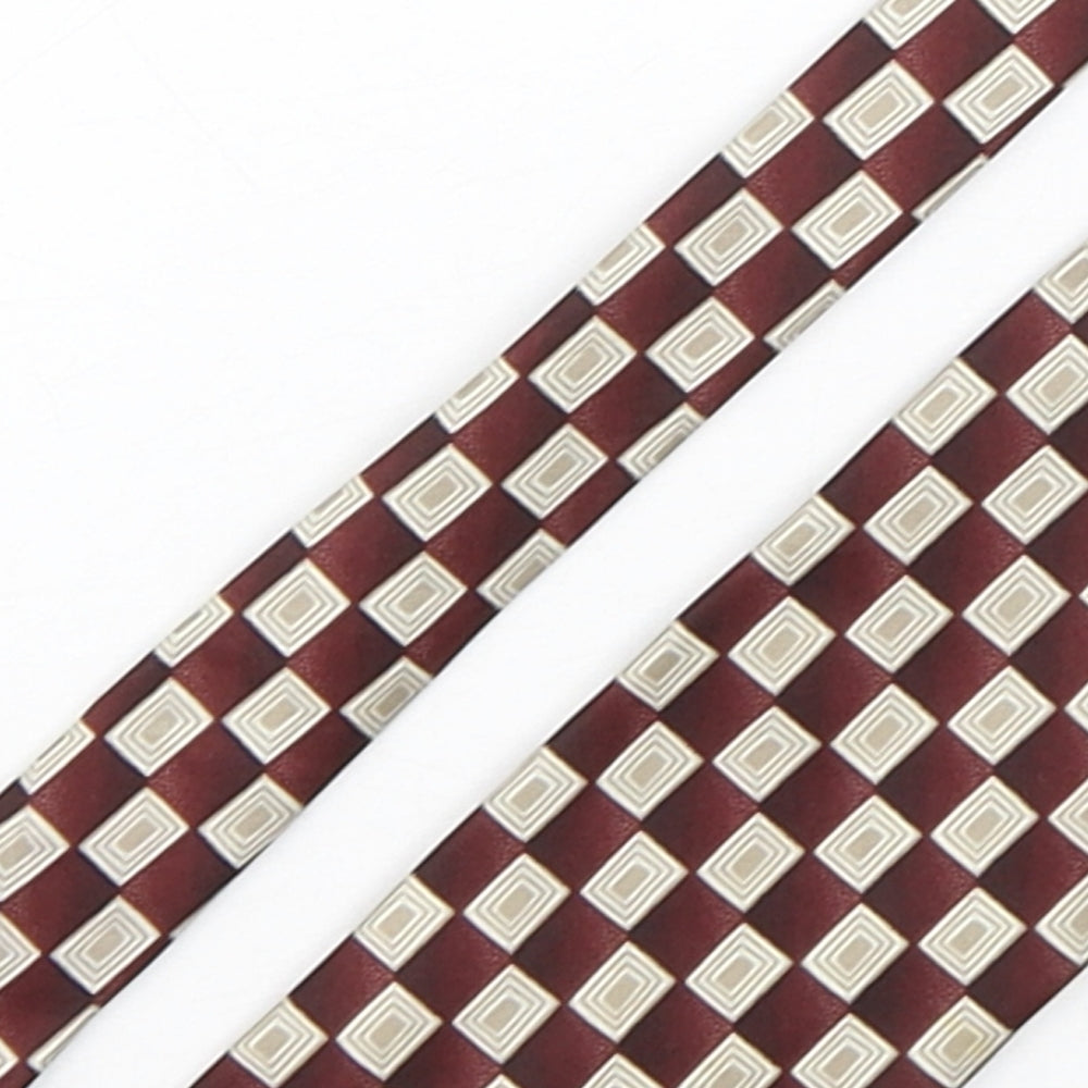 Berkertex Mens Multicoloured Plaids & Checks Silk Pointed Tie One Size