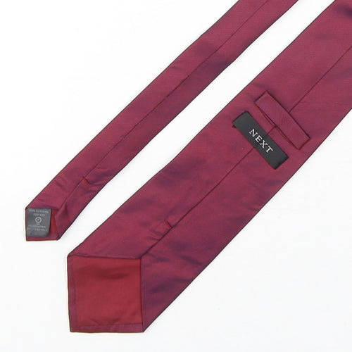 NEXT Mens Purple  Silk Pointed Tie One Size