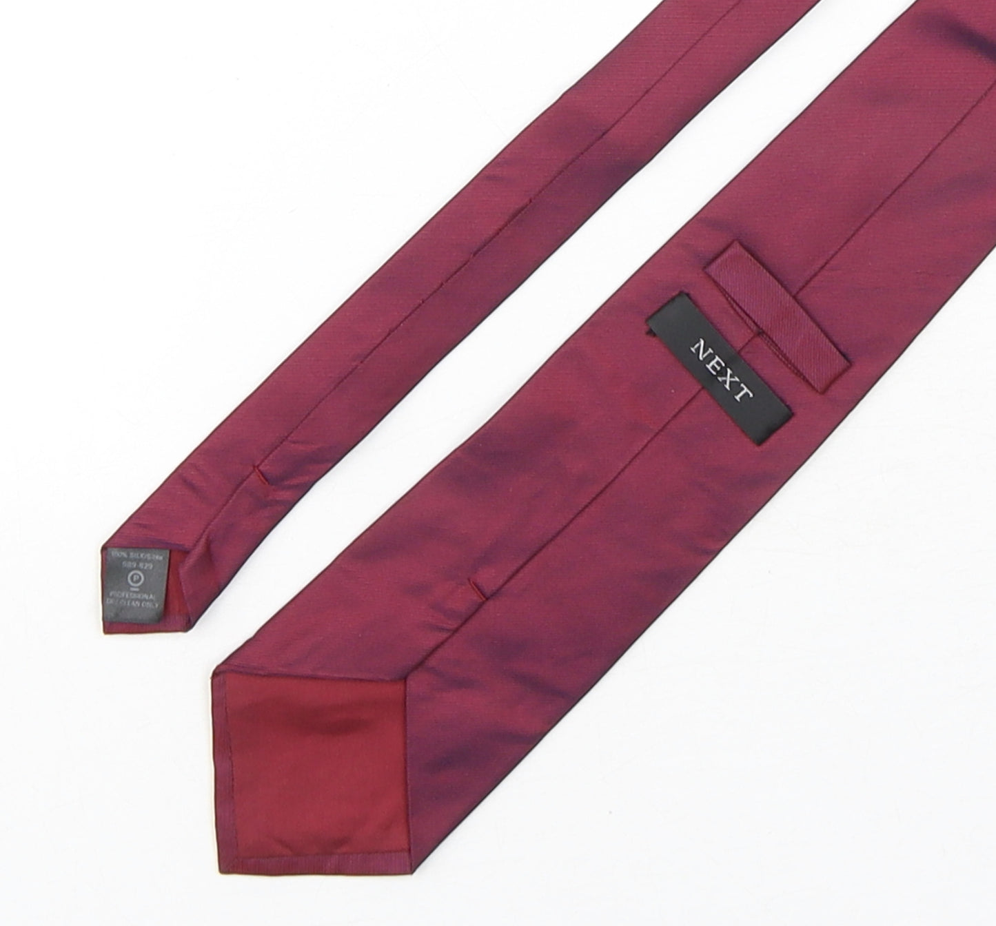 NEXT Mens Purple  Silk Pointed Tie One Size