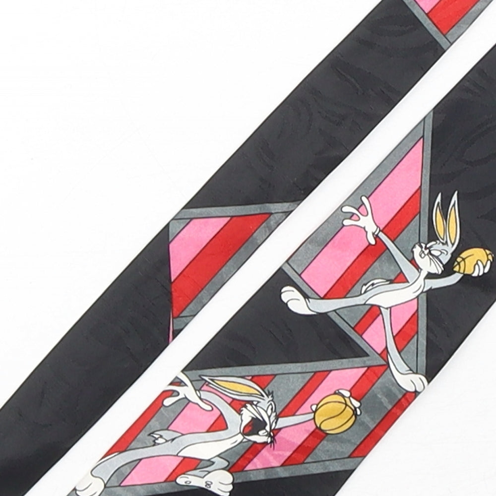 Picasso Mens Multicoloured Geometric Polyester Pointed Tie One Size - Bugs Bunny