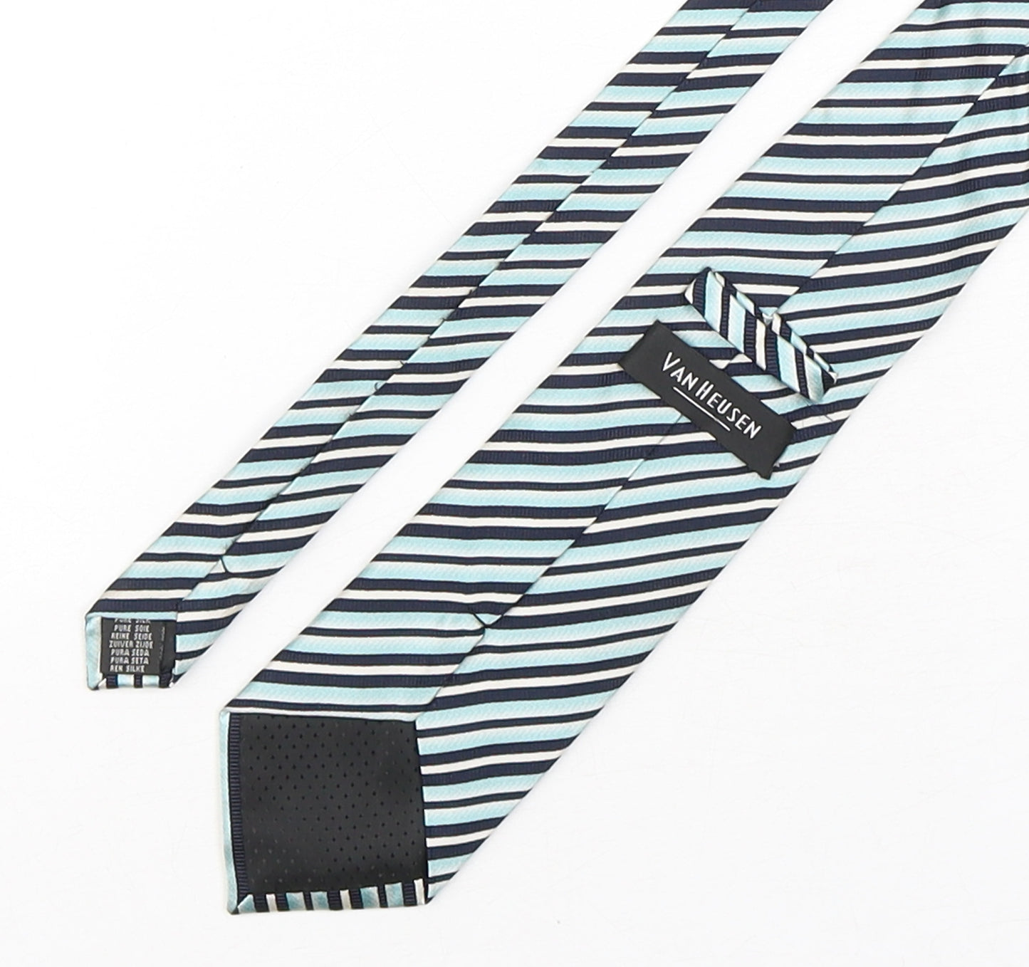 Van Heusen  Mens Multicoloured Striped Silk Pointed Tie One Size