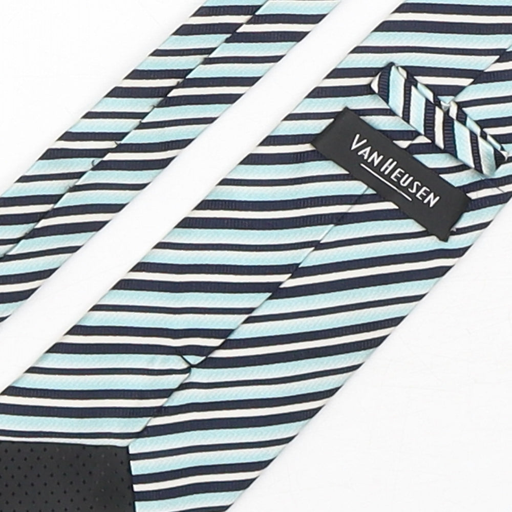 Van Heusen  Mens Multicoloured Striped Silk Pointed Tie One Size