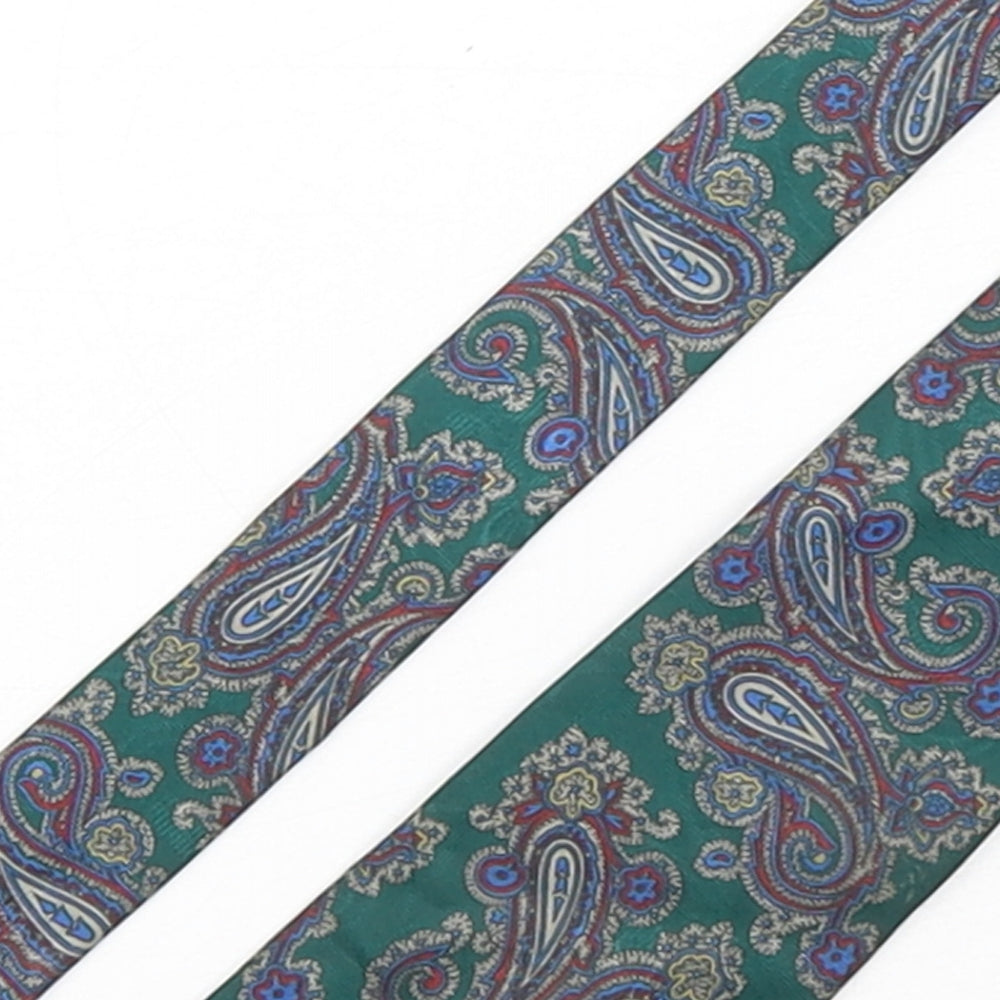 StMichael Mens Multicoloured Paisley Polyester Pointed Tie One Size