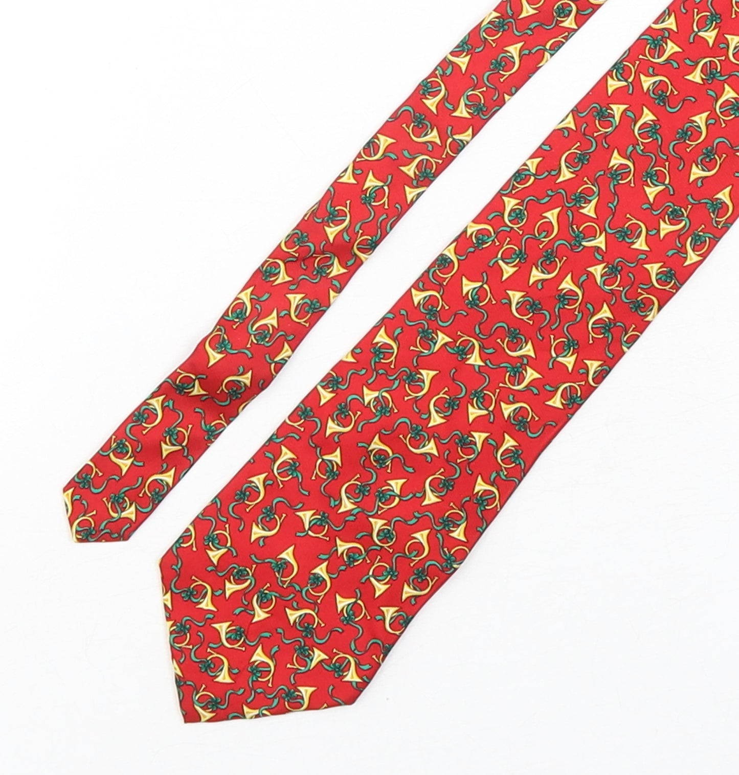 Alynn Mens Multicoloured Geometric Silk Pointed Tie One Size