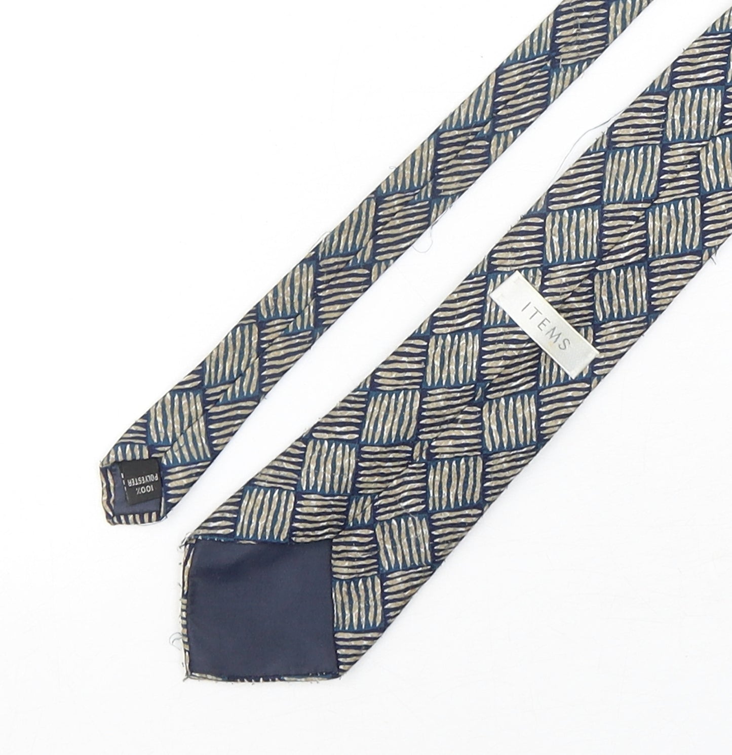 Items  Mens Multicoloured Geometric Polyester Pointed Tie One Size