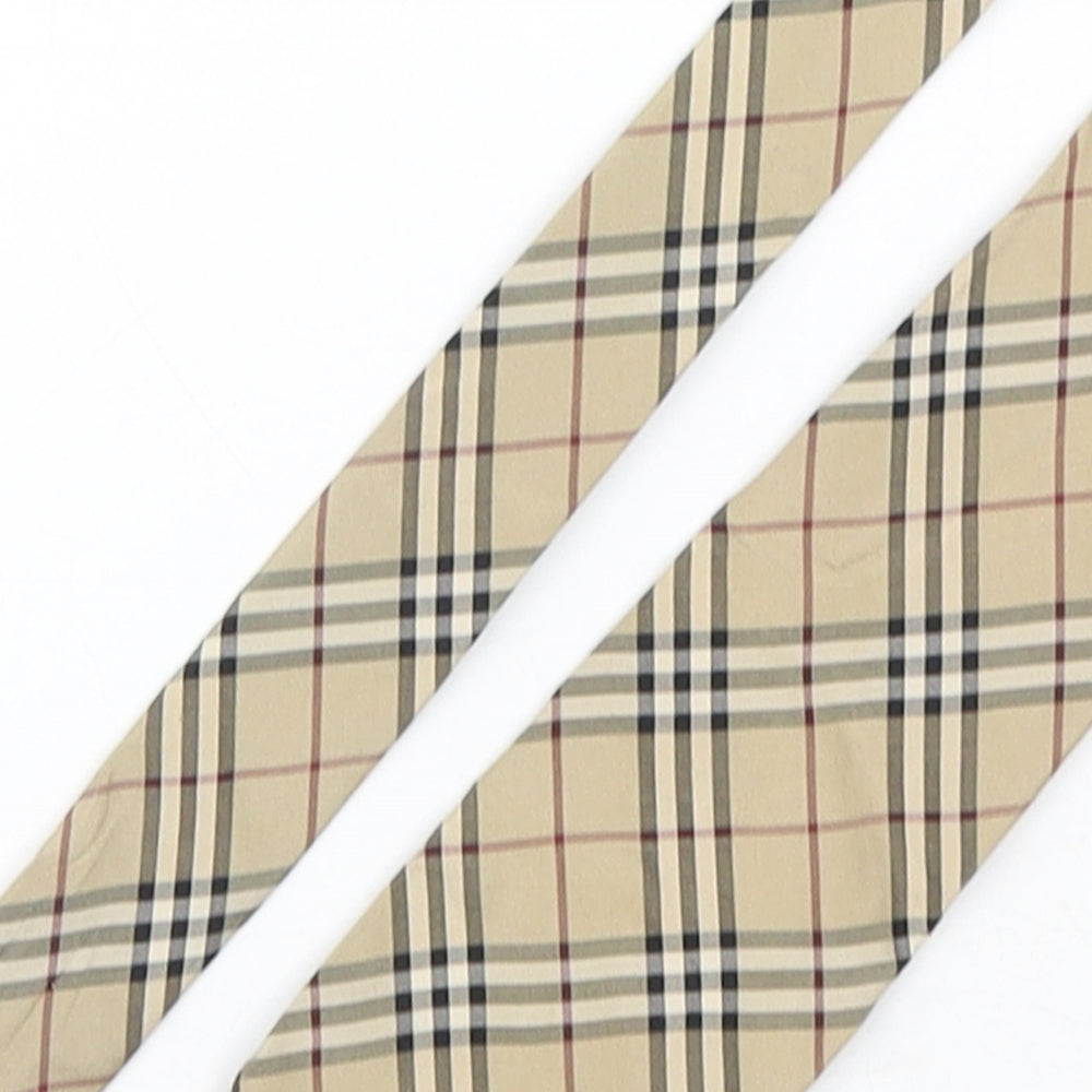 Burberry  Mens Multicoloured Plaids & Checks Silk Pointed Tie One Size
