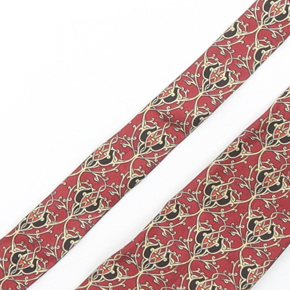 Past Times  Mens Multicoloured Geometric Polyester Pointed Tie One Size