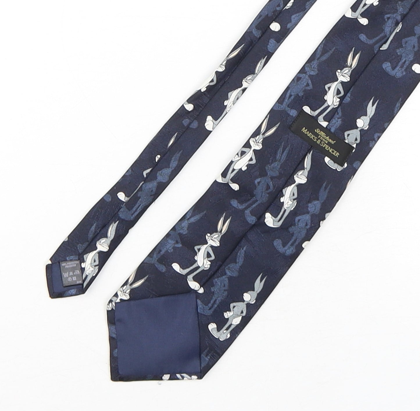 Marks and Spencer Mens Multicoloured Geometric Polyester Pointed Tie One Size