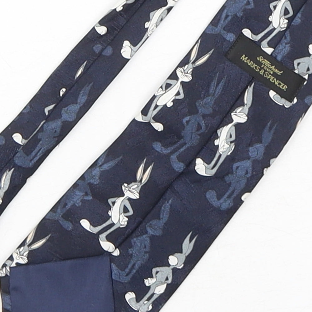 Marks and Spencer Mens Multicoloured Geometric Polyester Pointed Tie One Size