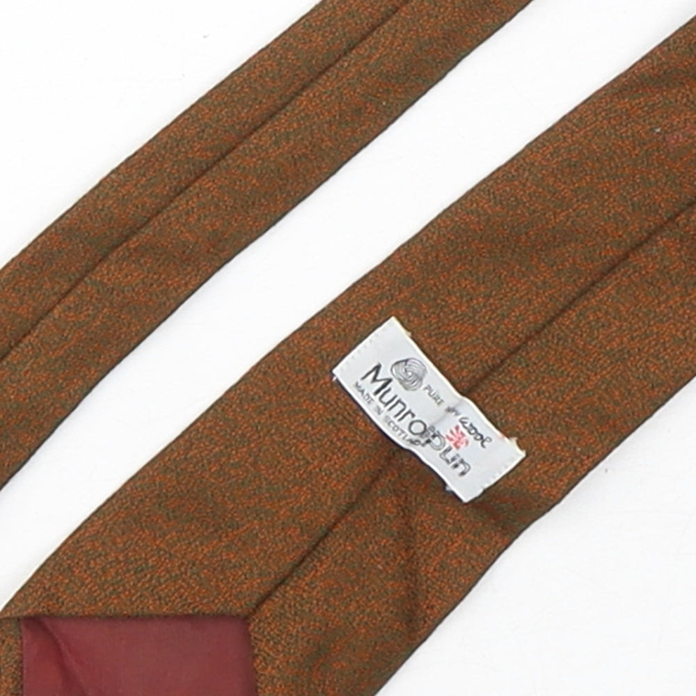 Munrospun  Mens Brown  Wool Pointed Tie One Size