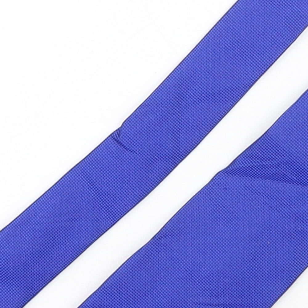 Suilsupply Mens Blue  Silk Pointed Tie One Size