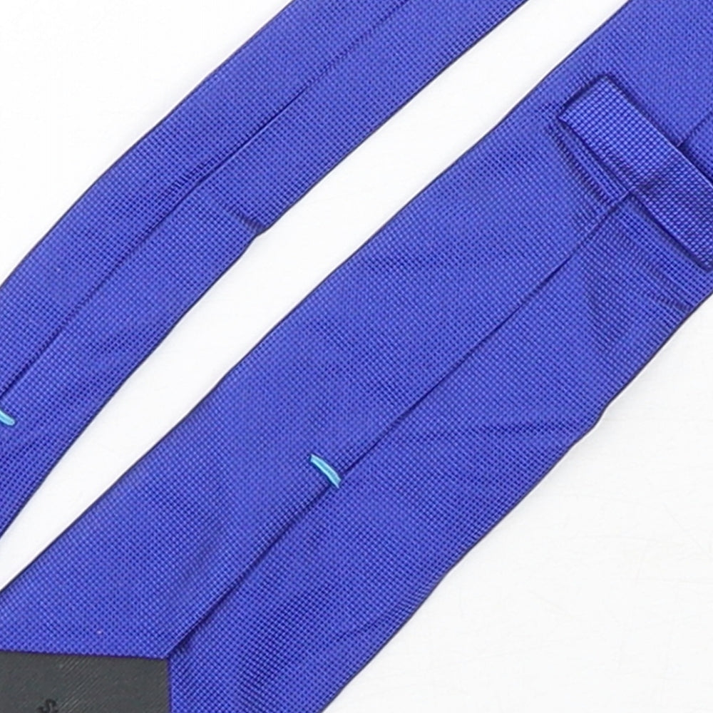 Suilsupply Mens Blue  Silk Pointed Tie One Size