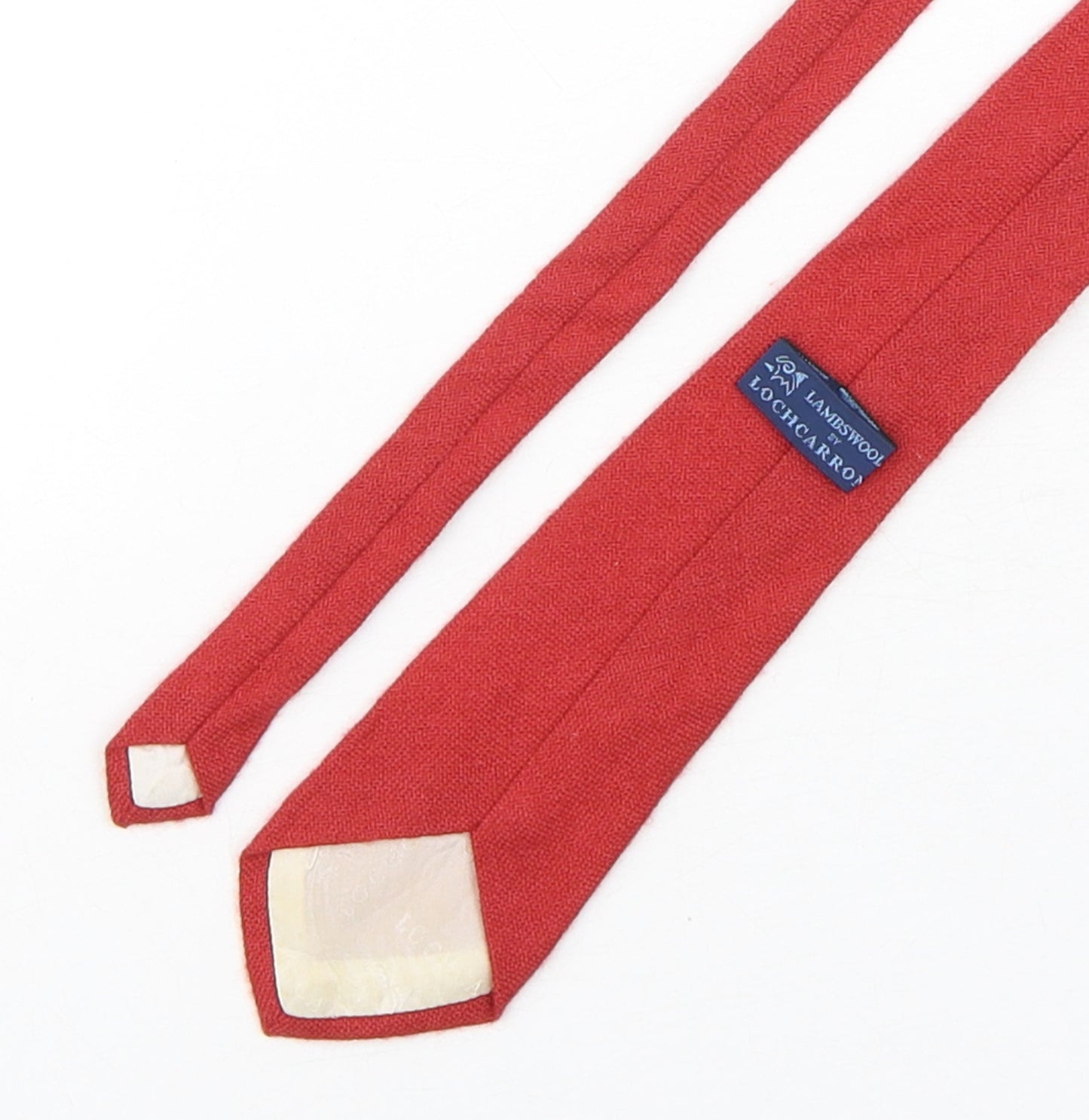 Lochcarron Mens Red  Wool Pointed Tie One Size