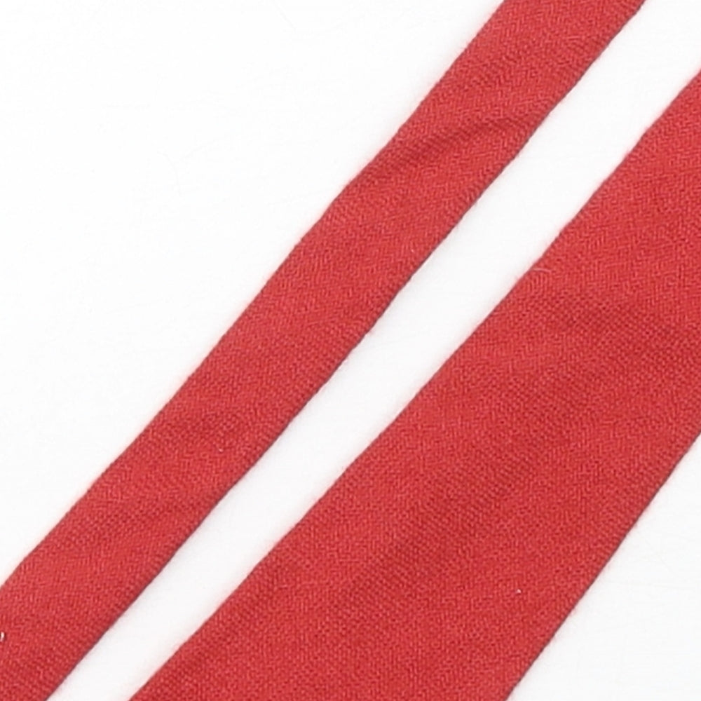 Lochcarron Mens Red  Wool Pointed Tie One Size