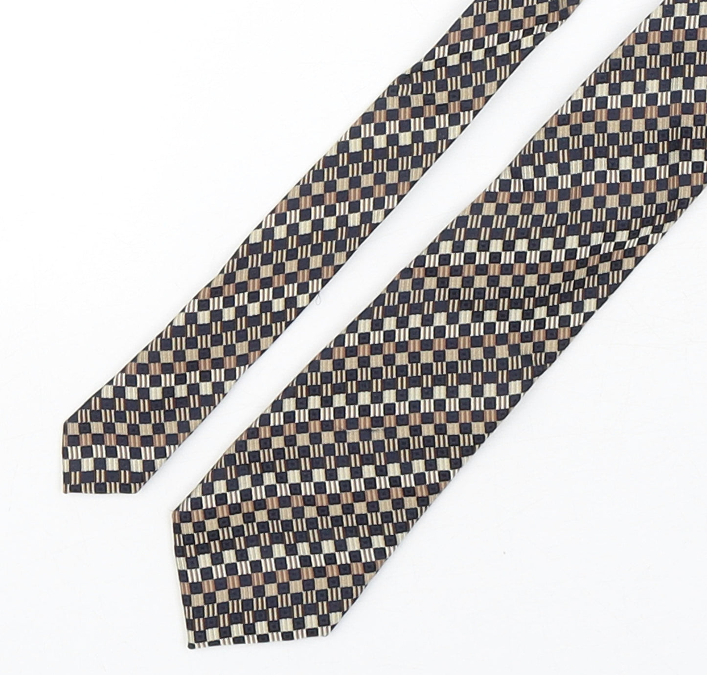 Brigdens Mens Multicoloured Plaids & Checks Silk Pointed Tie One Size