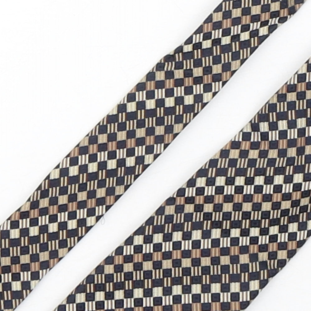 Brigdens Mens Multicoloured Plaids & Checks Silk Pointed Tie One Size