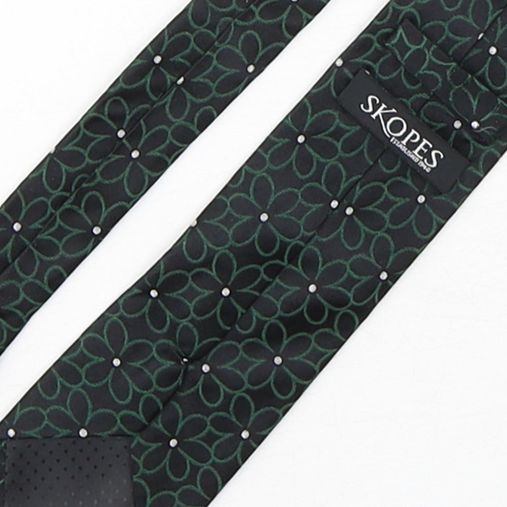 Skopes  Mens Multicoloured Floral Silk Pointed Tie One Size