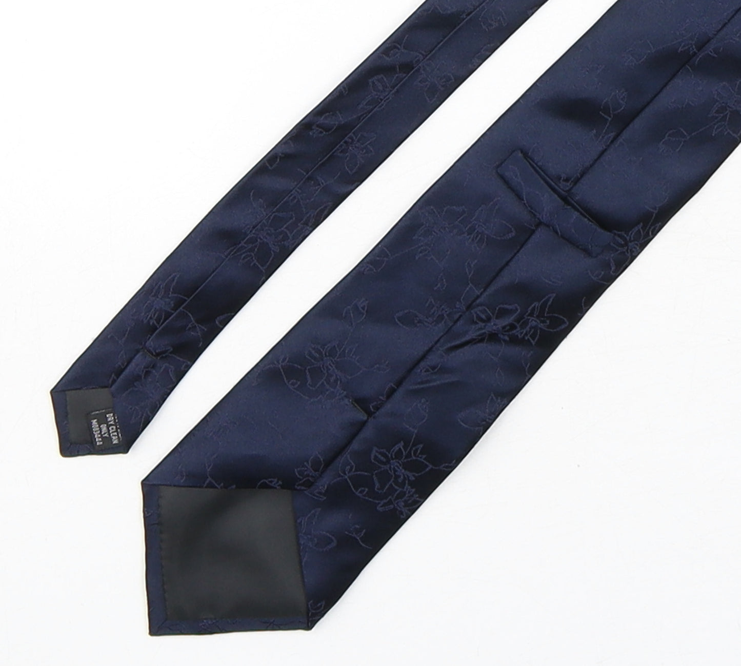 Preworn Mens Blue Floral Silk Pointed Tie One Size