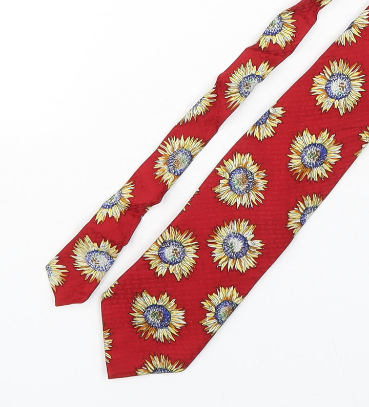 Burton Mens Multicoloured Floral Silk Pointed Tie One Size