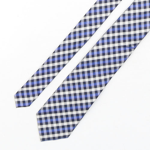 Broadbent's & Boothroyd's Mens Multicoloured Plaids & Checks Silk Pointed Tie One Size