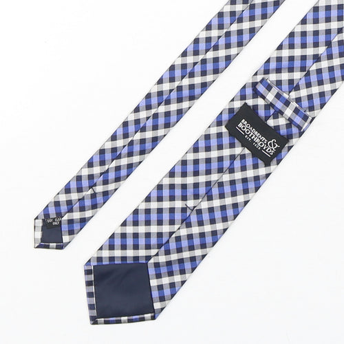 Broadbent's & Boothroyd's Mens Multicoloured Plaids & Checks Silk Pointed Tie One Size